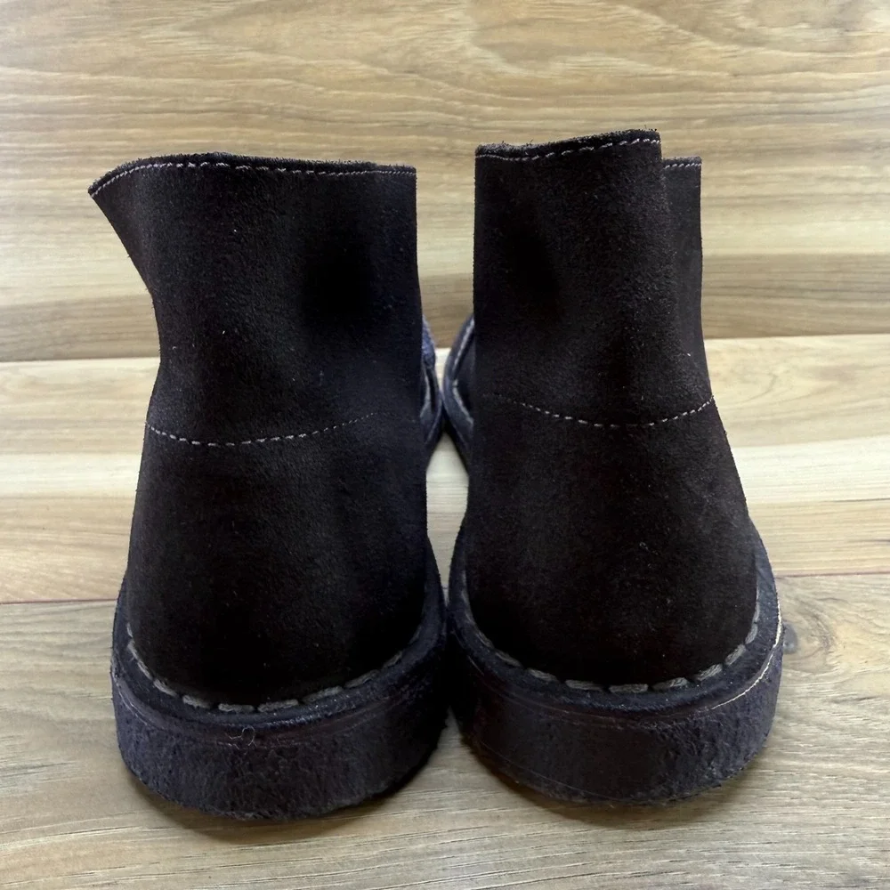 Clarks Originals Chukka Boot Mens 8.5 Dark Brown Suede Desert Minimalist Modern